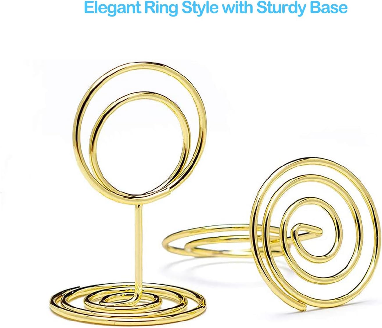 20pcs Mini Place Card Holders, Cute Table Number Holders, Small Size Table Card Holder Tables Number Stands, Wire