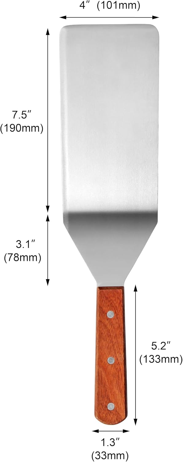 16 Inch Grill Turner, Stainless Steel Spatula