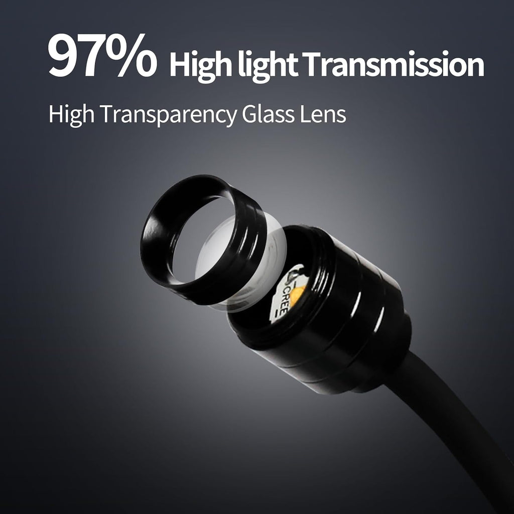 3W LED Aquarium Light, Clip On Fish Tank Lamp | Full Spectrum, 3 Color Modes, Adjustable Beam, Aluminum Housing