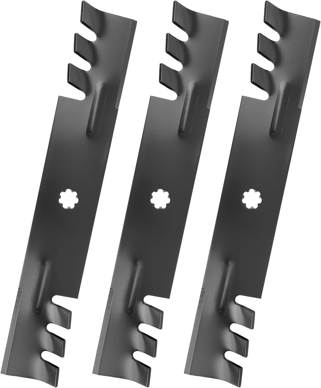 D140 Blades Compatible with John Dee re 48 inch Mower, GY20852 Mower Blades Replaces for GX21784 AM137757 AM141035, E160 E170 D155 E140 LA145 LA130 Z255 Z355E S170, 3 Pack