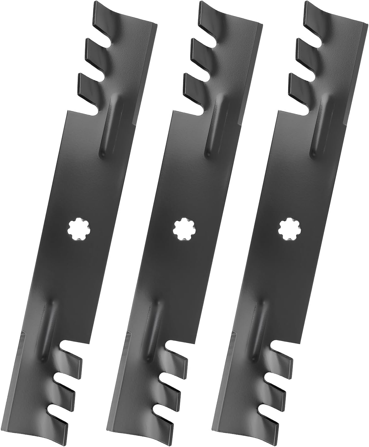 D140 Blades Compatible with John Dee re 48 inch Mower, GY20852 Mower Blades Replaces for GX21784 AM137757 AM141035, E160 E170 D155 E140 LA145 LA130 Z255 Z355E S170, 3 Pack