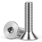 1/4-20 x 1 Flat Head Socket Cap Screws Countersunk Bolts, Allen Socket Drive, Stainless Steel 18-8 (304), Bright Finish, 50 PCS