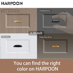 10 Pack 3.78" Bin Cup Drawer Pulls Black Cabinet Handles