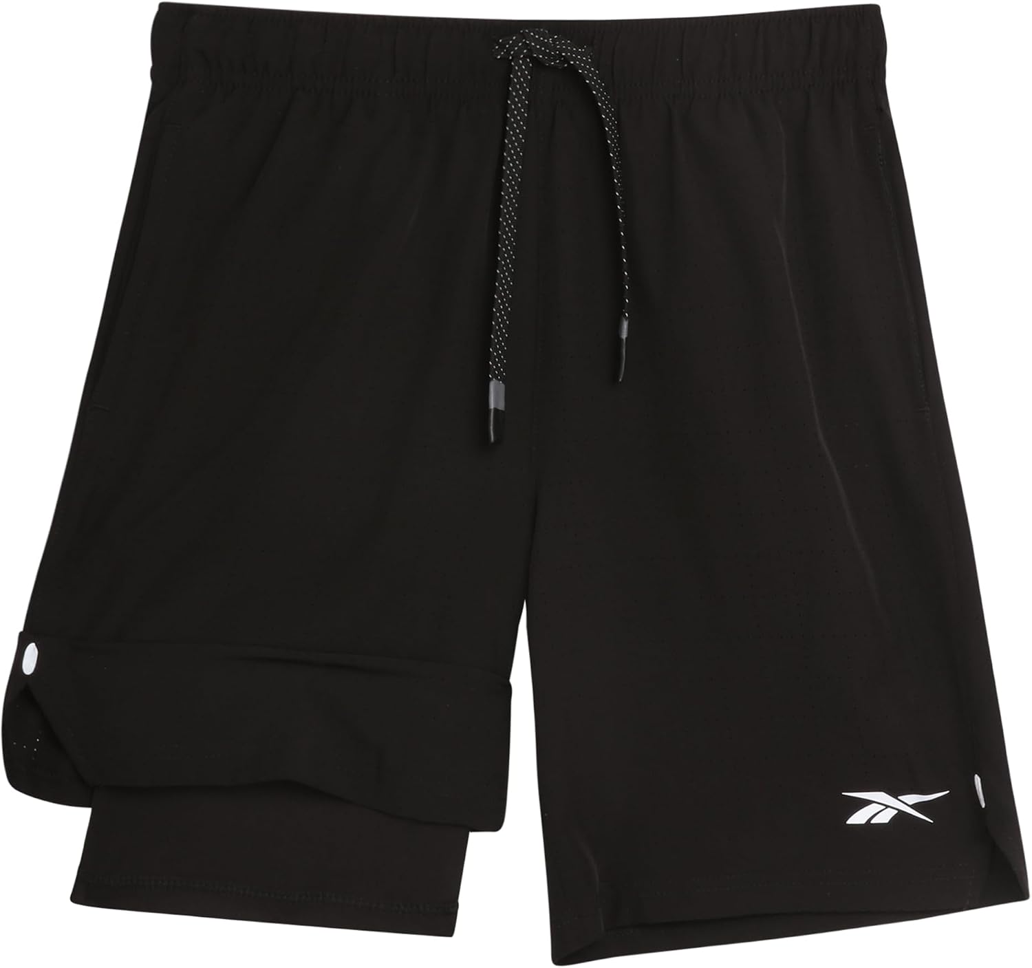 Boys Althletic Basketball Shorts with Compression Liner 1 or 2 Pack | Performance Gym Shorts for Boys - Ventilated