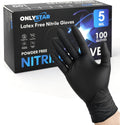 Food Grade 5 Mil Disposable Nitrile Gloves Large, 100Pcs