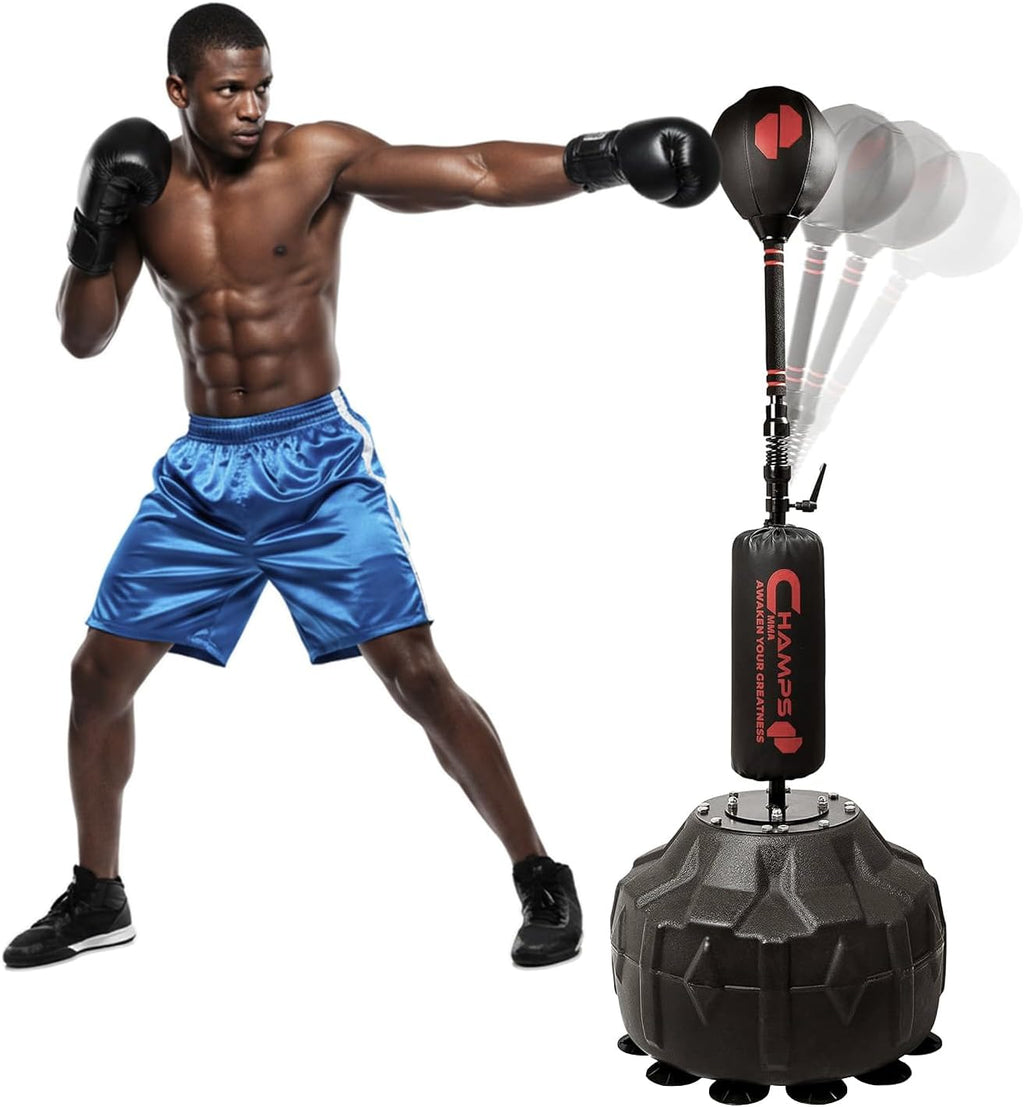 Cobra Reflex Bag - Advanced Reflex Punching Bag - Adjustable 55-77 inches, with Ultra-Fast Bounceback to Improve