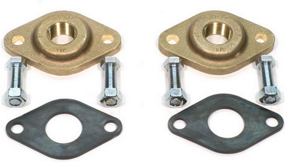 Grundfos 519652 1" Bronze Flange Set, Black, 346