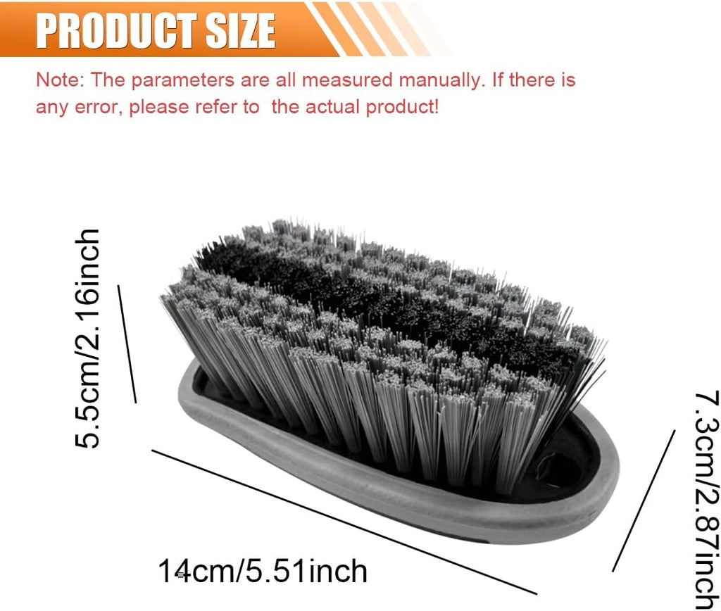Car Carpet and Upholstery Cleaning Brush, Stiff Bristle Car Detailing Carpet Scrub Brush with Hanging Hole, Vehicle