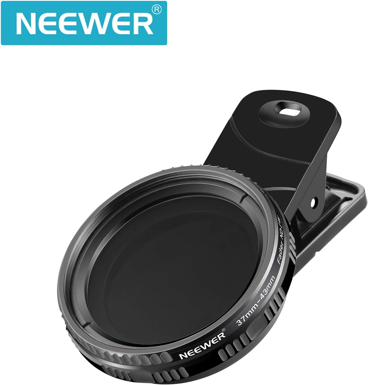 37mm Clip On ND2-ND400 Phone Lens ND Filter Kit: Variable Neutral Density Filter with Phone Clip Compatible with