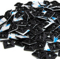 0.75 Inch Zip Tie Mounts, 3M Tape Self Adhesive, Black, 200 Pack | Cord Management, Cable Tie Anchors, Desk & Table