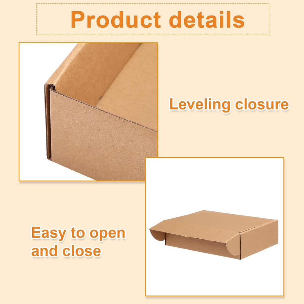200 Pcs 9x6x2'' Shipping Boxes Corrugated