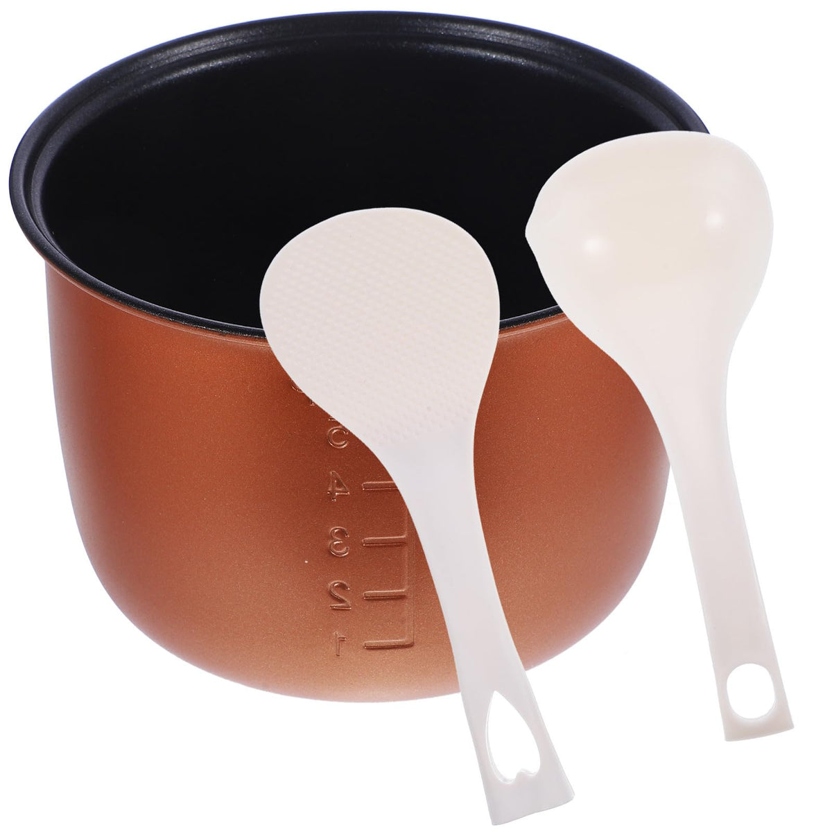 Rice Cooker Replacement Brown Inner Pot 1.2l Aluminum Alloy