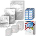 100-Pack 7 Mil Mylar Bags & Oxygen Absorbers - Pint, Quart, Gallon – Durable Food Storage for Long-Term Prep, Heat