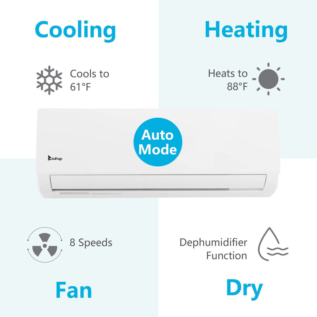 24,000 BTU Mini Split Air Conditioner, 20 SEER 230V