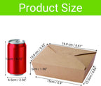 50 Pack Kraft Take Out Food Boxes, 36OZ Paper To Go Boxes