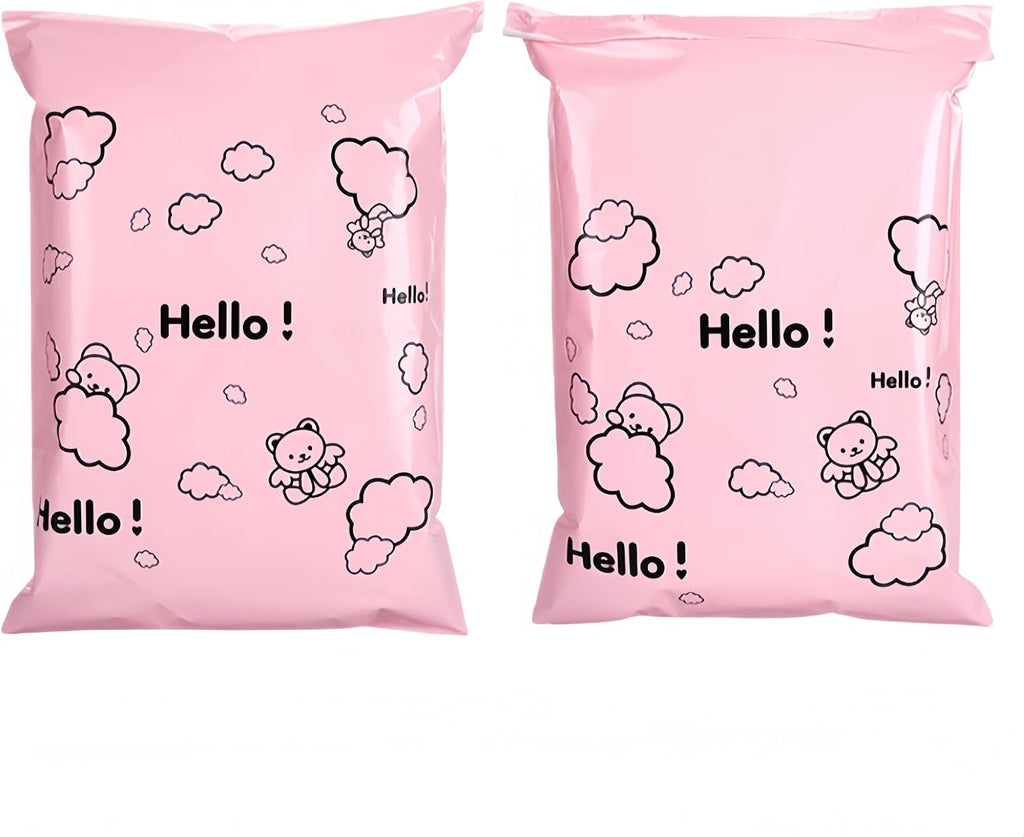 50Pcs Small Poly Mailers Self Adhesive Shipping Bag 5.9x7.87+1.97inch