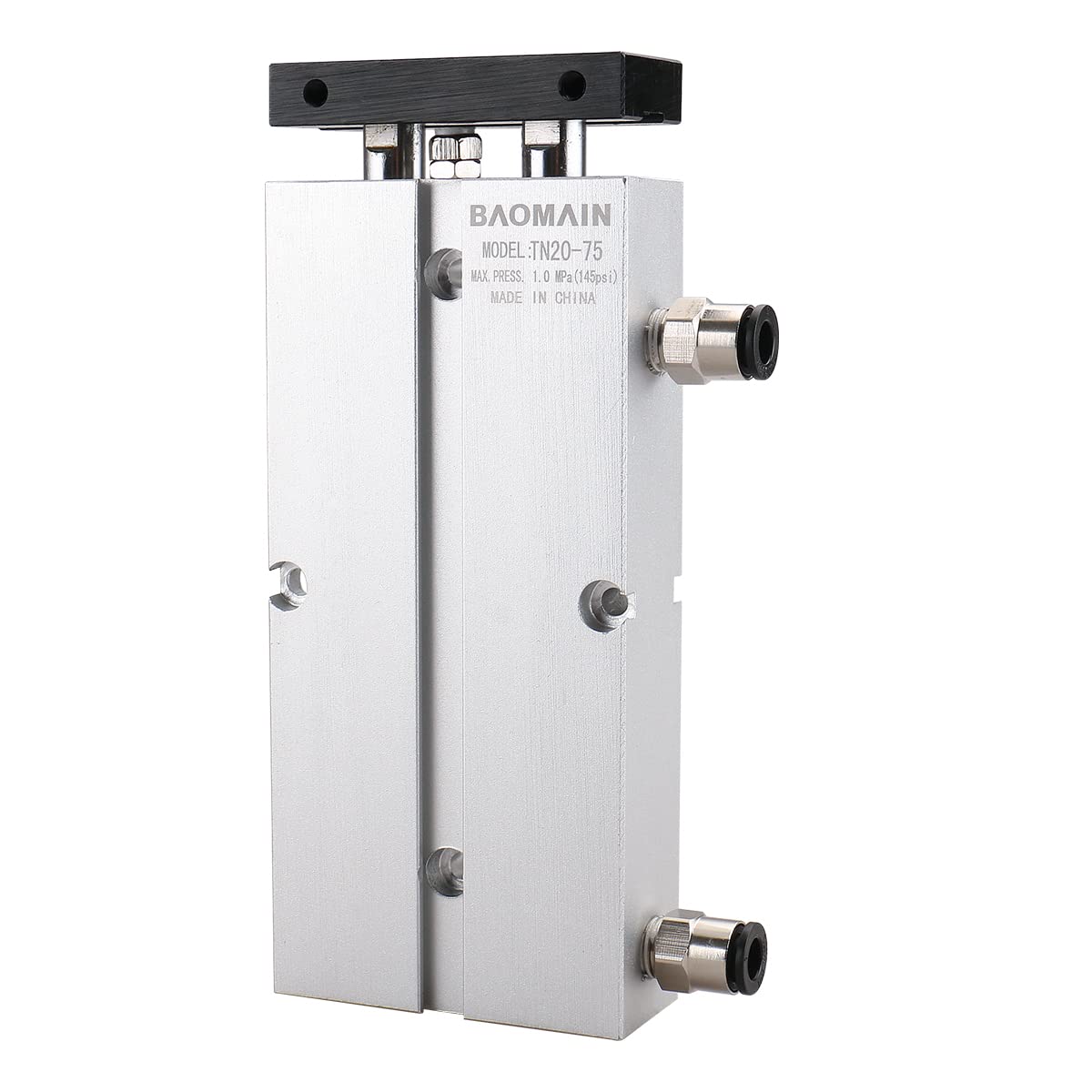 BAOMAIN Double Rod Pneumatic Air Cylinder TN20x75 20mm Bore 75mm Stroke