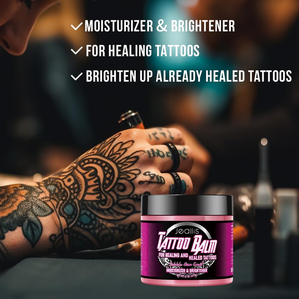 Pink Tattoo Ointment, Bubble Gum, 6oz