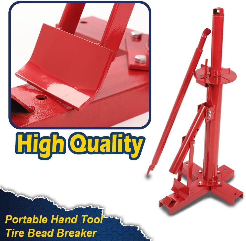 Manual Portable Hand Tire Changer Bead Breaker Tool for Home Garage