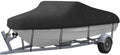 Trailerable Boat Cover, Length: 14’-16’ Beam Width: up to 90”, Waterproof Heavy Duty Cover, Fits V-Hull, TRI-Hull