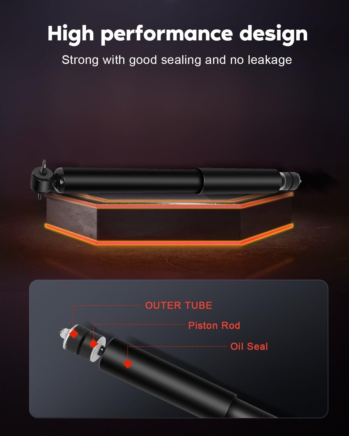 CCIYU Struts Shock Absorbers Fit for Jeep Grand for Cherokee 99-04 4PCS