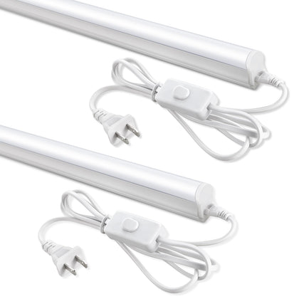 T5 LED Shop Lights 4FT, 20W 2300lm 6500K, Cabinet and Garage Light 2 Pack
