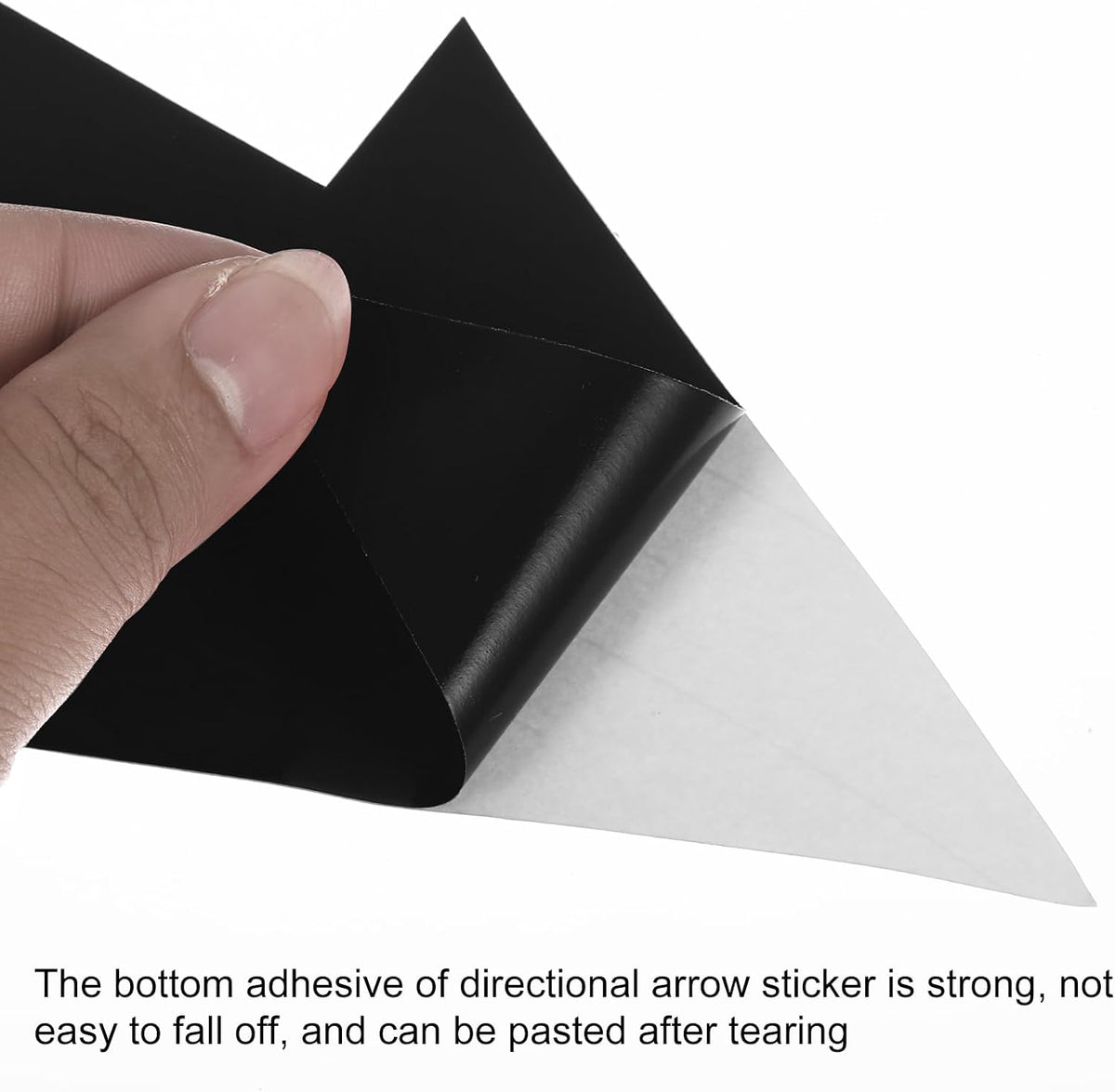 Directional Arrow Sticker, 24 Pcs 12" PVC Arrow Removable Adhesive Decals for Wall Floor Marking, Black