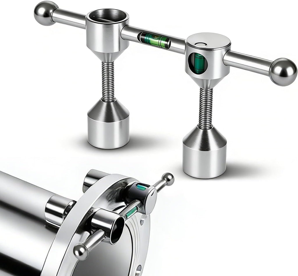 Flange Aligner for Threaded Pipe - Fits Flanges with 1/2” to 1-7/16” Diameter Holes, Pipe Flange Leveler