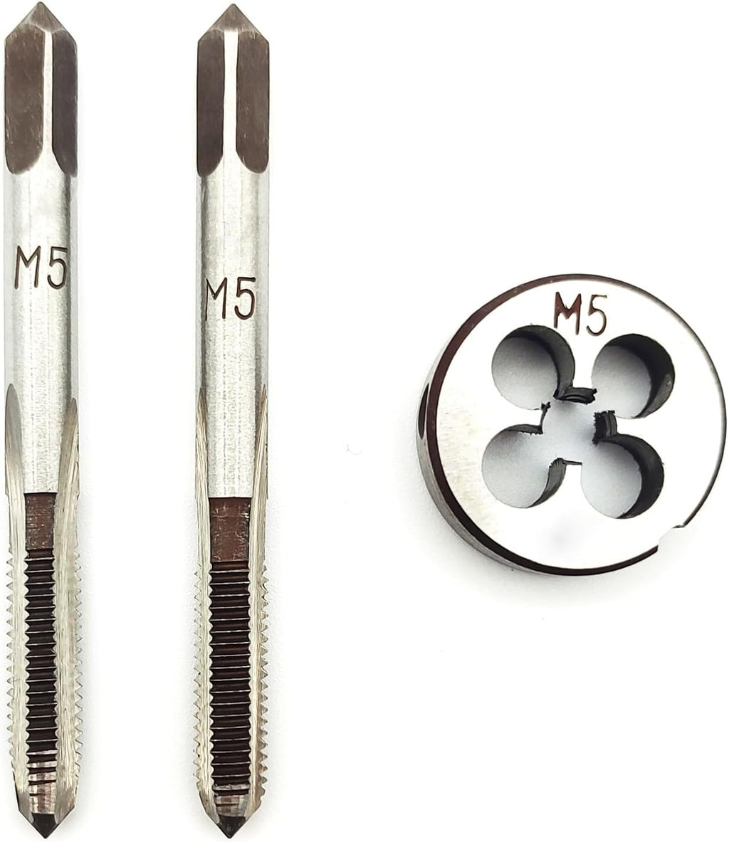 AtticZone M5 x 0.8 Metric Hand Thread Tap and Die Set, Right Hand