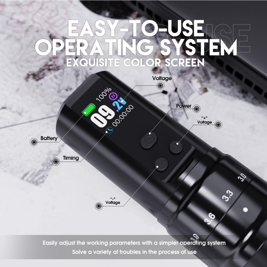 Mast Fold2 Pro Tattoo Kit Wireless Rotary Tattoo Pen Machine