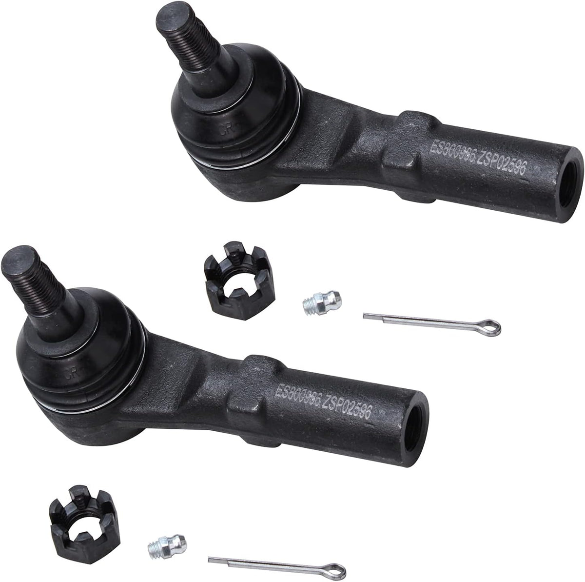 Detroit Axle - Front 2pc Tie Rods for 2011-2023 Dodge Charger Challenger