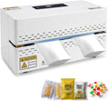 Heat Sealer Machine, Automatic Continuous Band Sealer with Digital Temperature Control, Horizontal Bag Sealer for