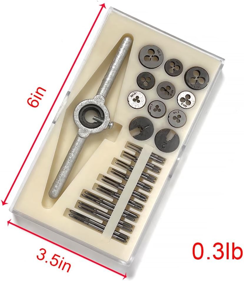 31PCS Micro Tap and Die Set M1 to M2.5 Precision Threading Tool
