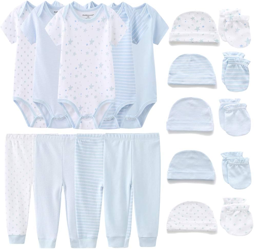 Unisex Baby Layette Essentials Giftset Clothing Set 19-Piece For Newborn Baby