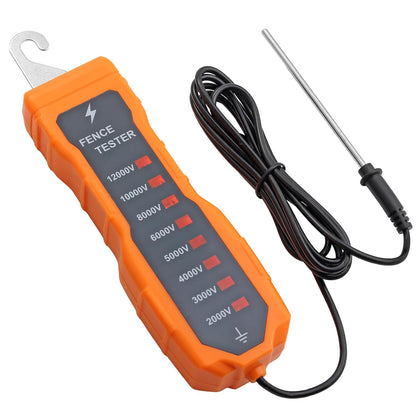 2000-12000V Electric Fence Voltage Tester with 8 Neon Lights