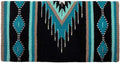 Del Rio Saddle Blanket Turquoise/Black 36X34