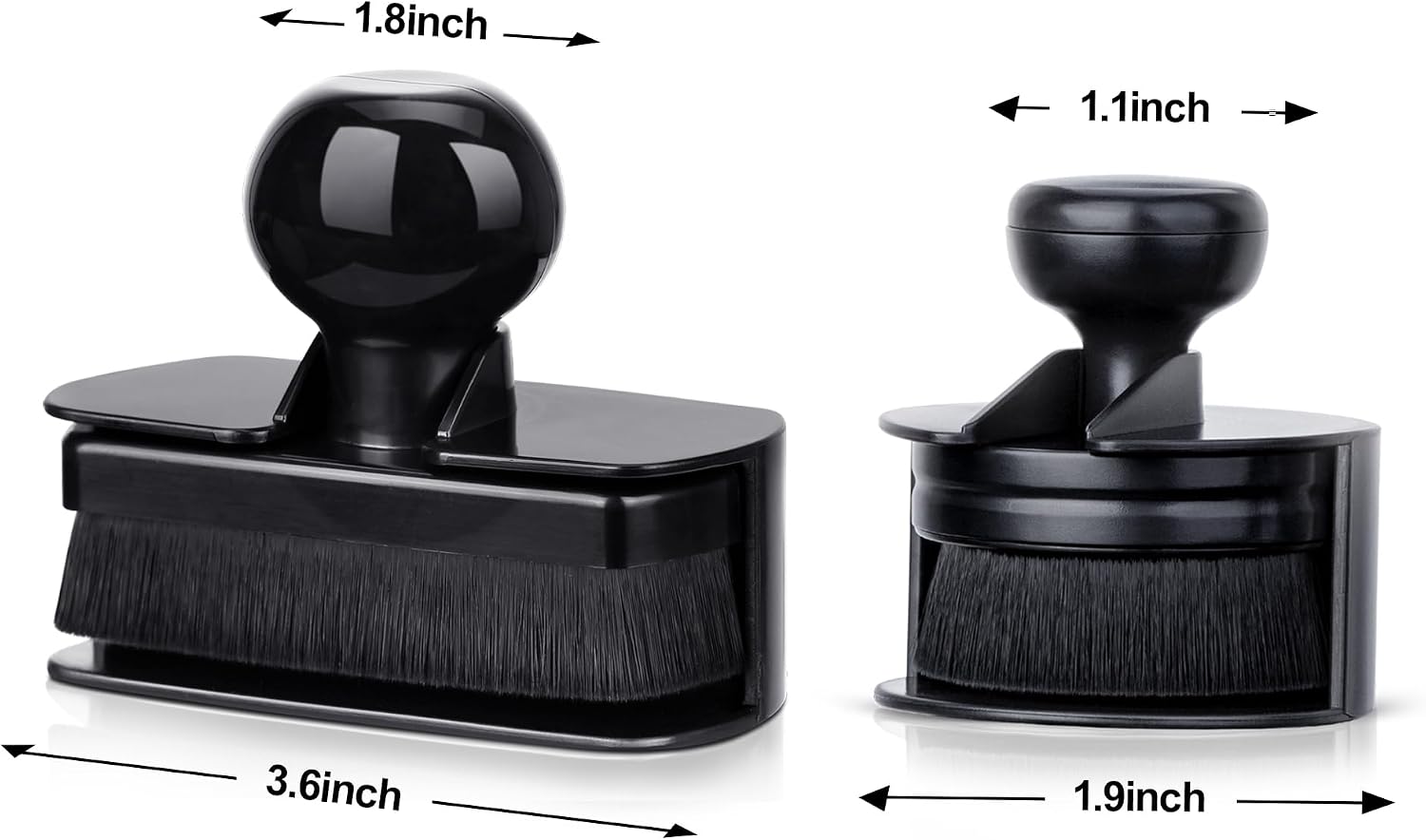 Car Tire Shine Applicator,Large Vegan Tire Shine Brush - Automotive Tire Dressing Applicator Brush with Storage Stand