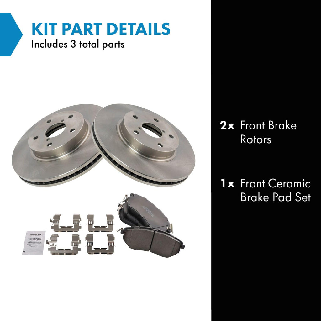TRQ Brake Pad & Rotor Kit