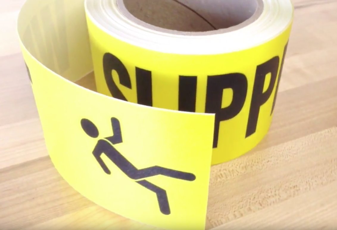 Manufacturing: WTP107 Safety Message Floor Marking Tape, 3" x 54', "ARC Flash Boundary"