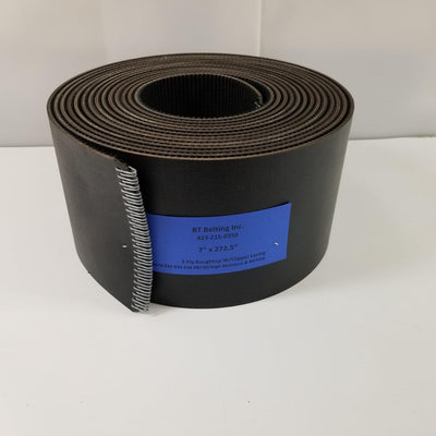 BT Belting Inc. 3 Ply Mini Roughtop Baler Belt with Clipper Lace, 7" x 272.5", Compatible with New Holland 630 634