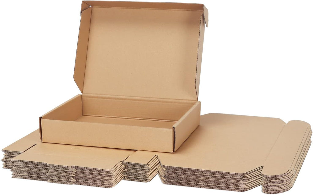 25 Pack 11x8x2 inch Cardboard Shipping Boxes, Brown Mailing Box