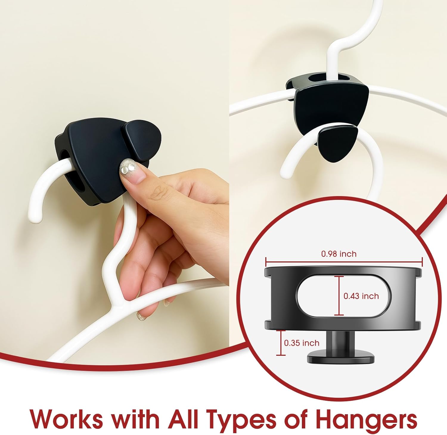 Space Saving Hanger Hooks 30Pcs, Upgrade Heavy Duty Space Saver Hangers Connector Hooks for Clothes, Premium Hanging