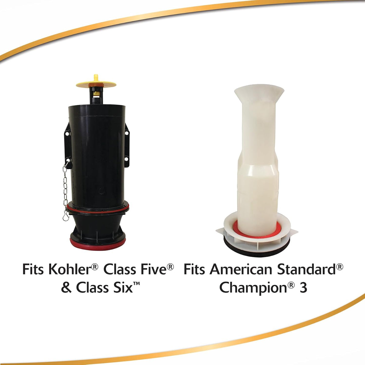 Fits Kohler & American Standard Champion 3 Flush Valve Seal Kit