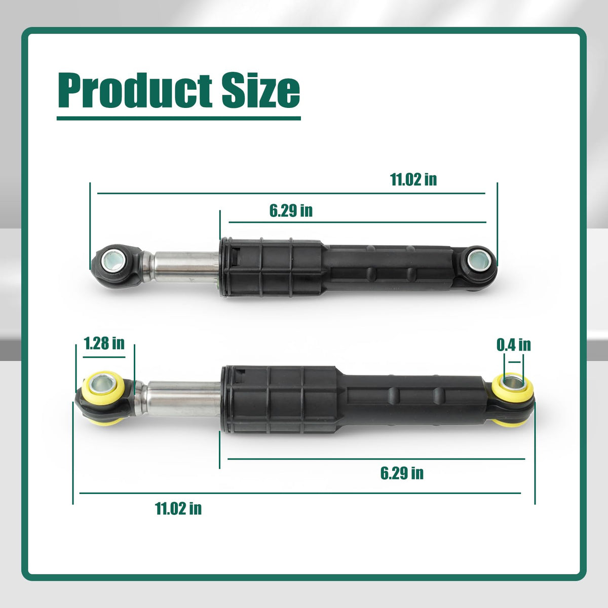 YUXIVCNE Shock Absorber Kit Compatible with Samsung Washers WF42H5000AW/A2