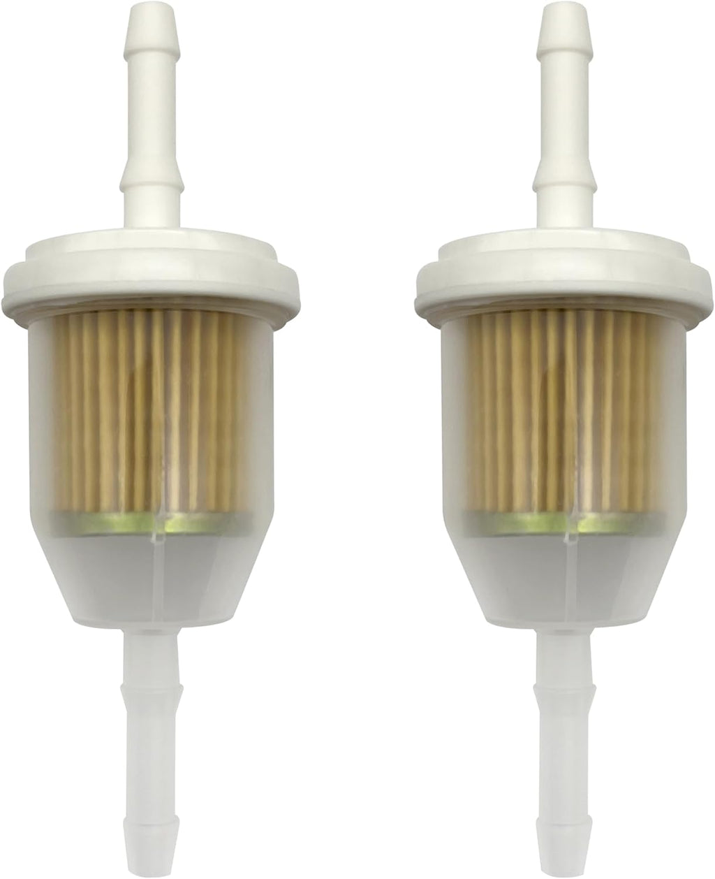 2-Pack 5/16" Fuel Filter for John Deere L110, Fits 1/4", Replaces AM116304