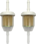 2-Pack 5/16" Fuel Filter for John Deere L110, Fits 1/4", Replaces AM116304