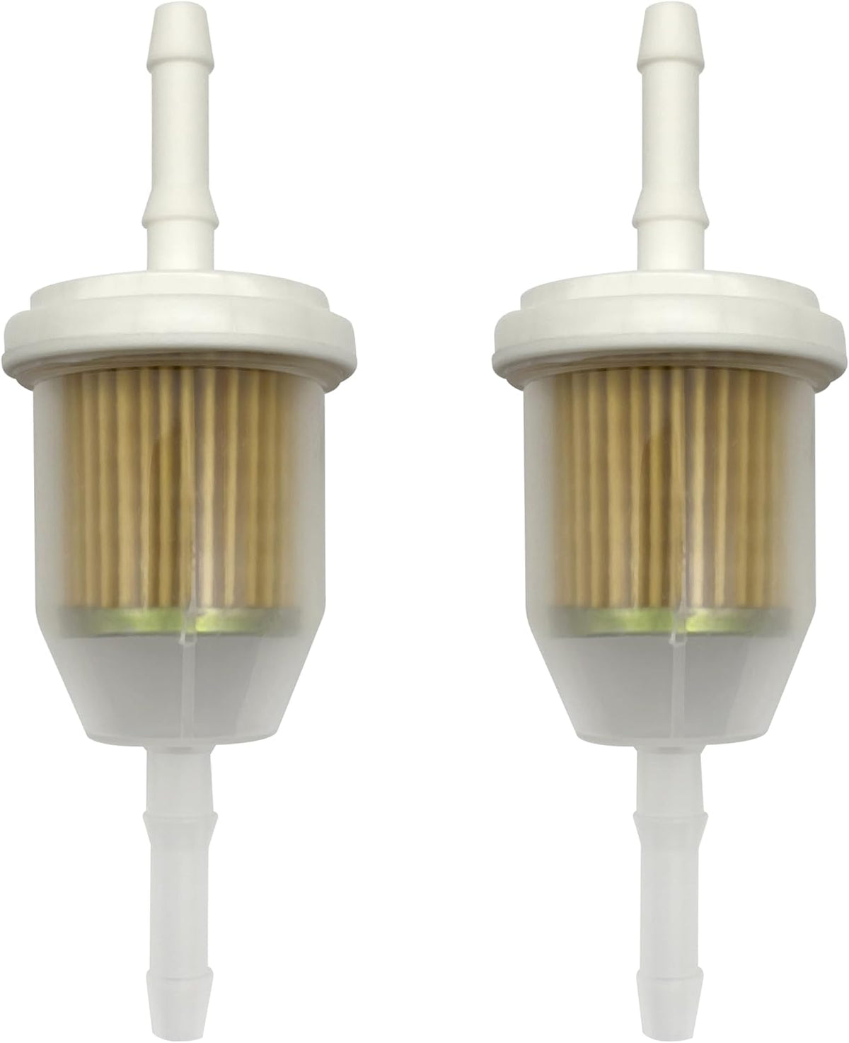 2-Pack 5/16" Fuel Filter for John Deere L110, Fits 1/4", Replaces AM116304
