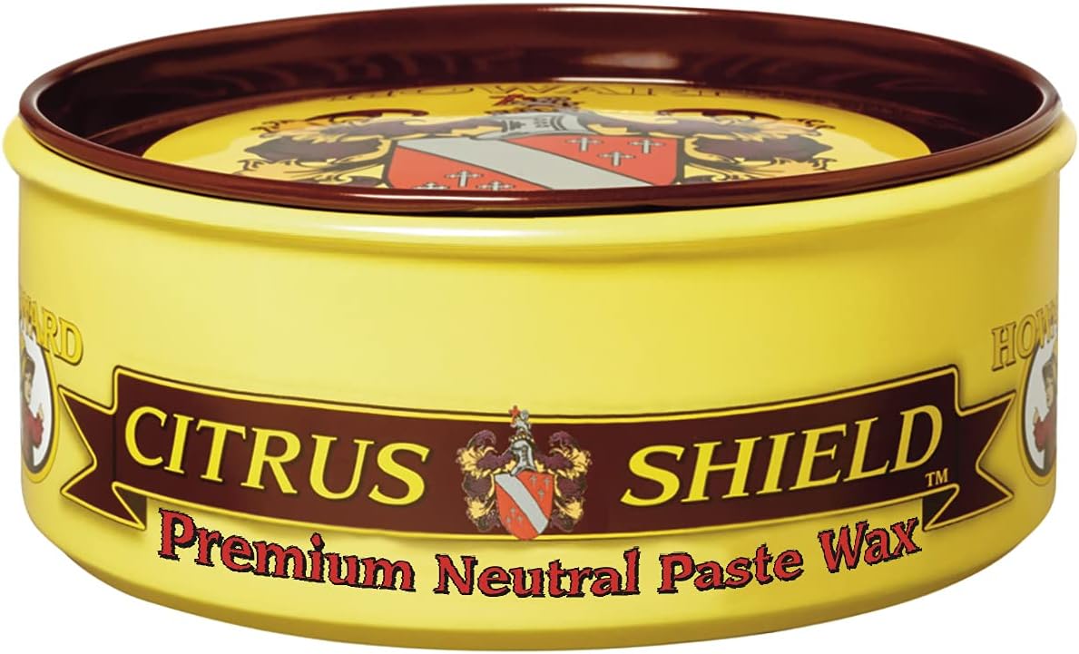 Citrus Shield Paste Wax, Wood Furniture Polish, Wood Cleaner, 11-Ounce, Neutral