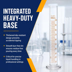 VXT 100ml Borosilicate Glass Graduated Cylinder, ±1ml Precision
