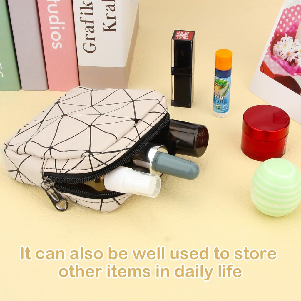 Sanitary Napkin Storage Bag, Menstrual Cup Pouch Nursing Pad Holder Tampon Bags Feminine Product Pouches Portable